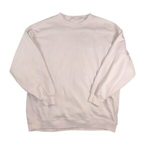 American Eagle Sweatshirt Womens Small White Ahh-Mazingly Soft Fleece Pullover